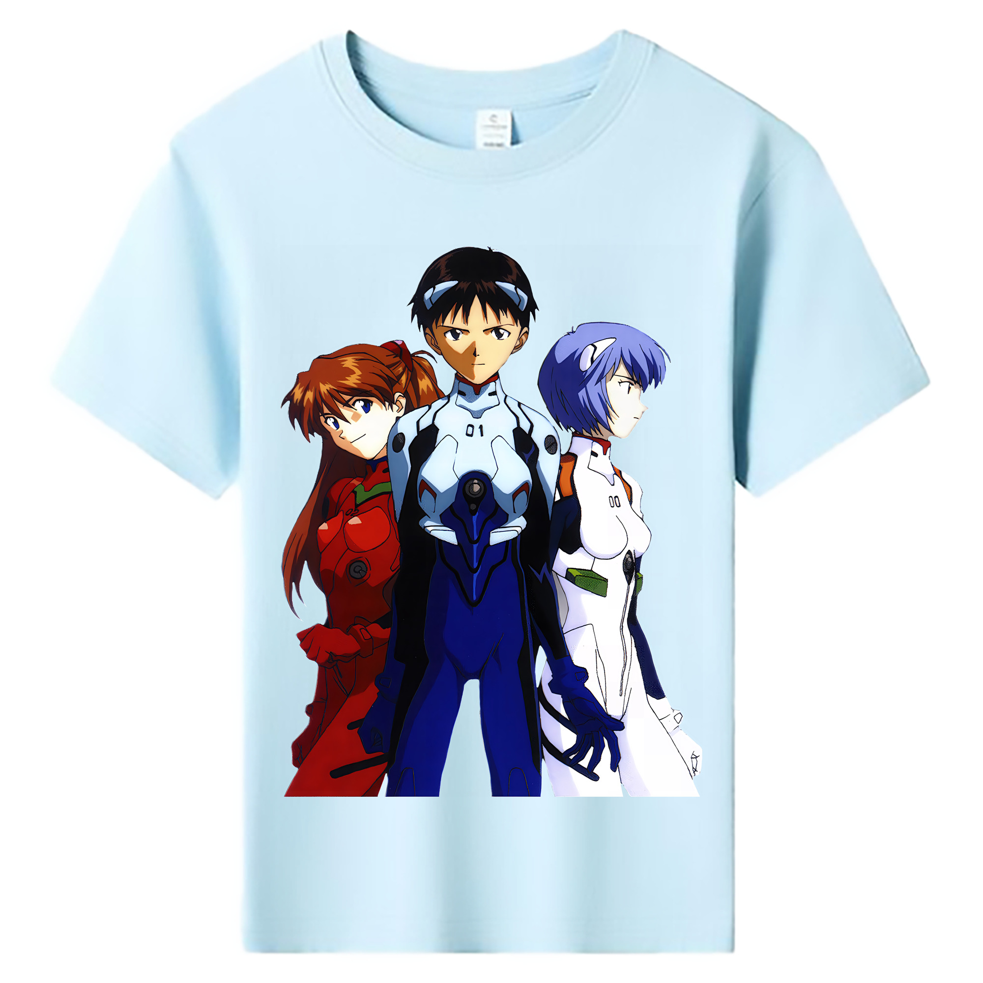 （画像用） EVA 新世紀エヴァンゲリオン 綿100％キッズTシャツ（フロントプリント）